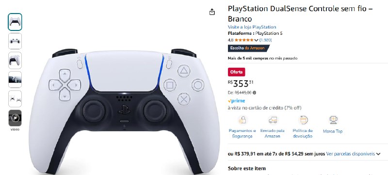 PlayStation DualSense Controle sem fio – …