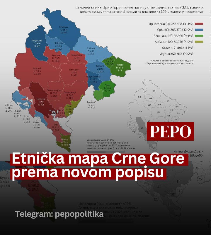 **Etnička mapa Crne Gore prema novom …