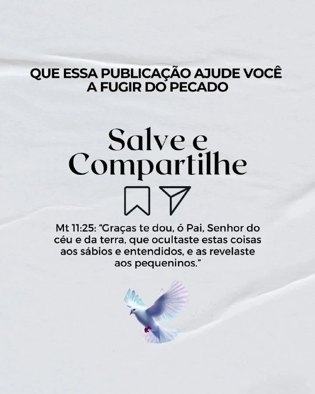 Pequeninos do Altíssimo 🕊