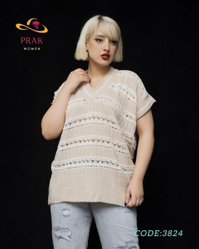 تیشرت قواره دار بافت اکرلیک