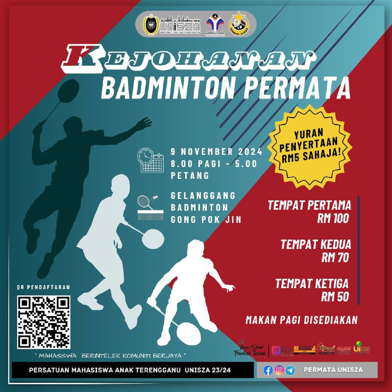 [KEJOHANAN BADMINTON PERMATA UniSZA ***🥳***]