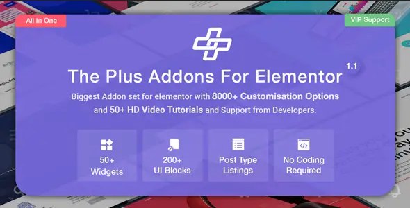 **افزونه Plus Addons برای المنتور نسخه …