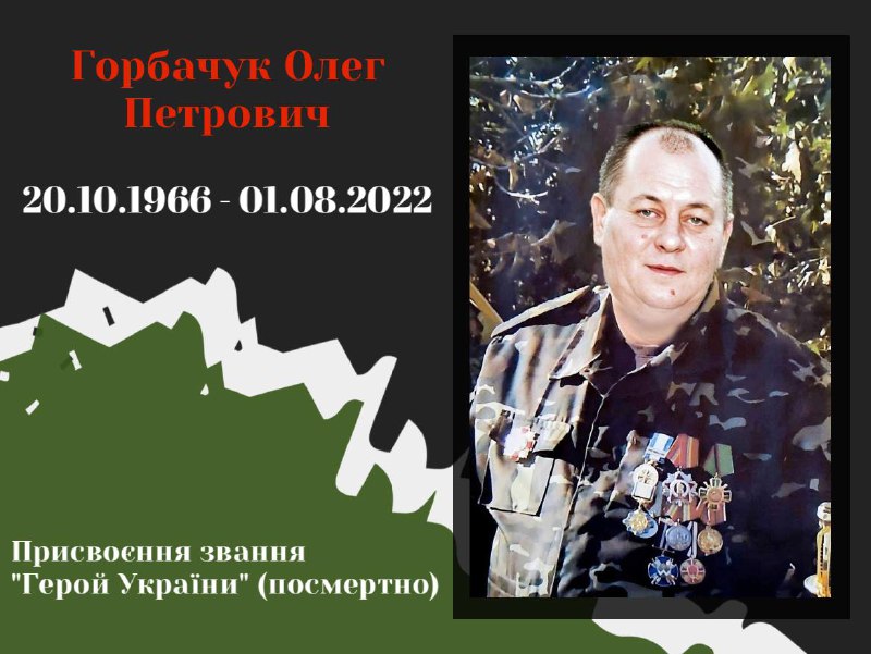 Присвоєння державної нагороди «Герой України» (посмертно) …