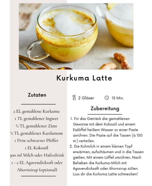 Kurkuma Getränk