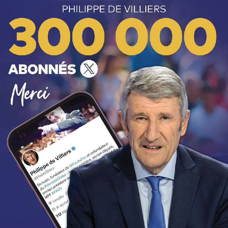 La barre des **300 000 abonnés** …