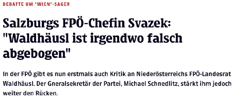 Mit diesen Aussagen schaden Svazek und …