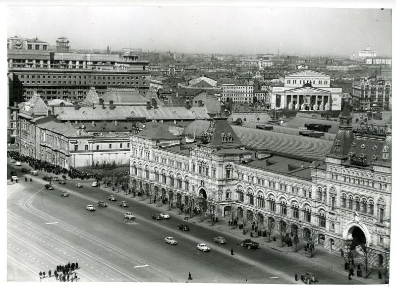 Вид со Спасской башни. Москва, 1954 …