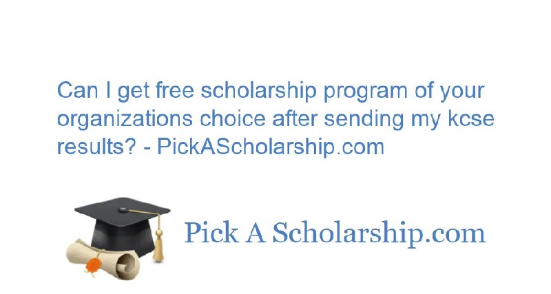 Can I get free scholarship program …