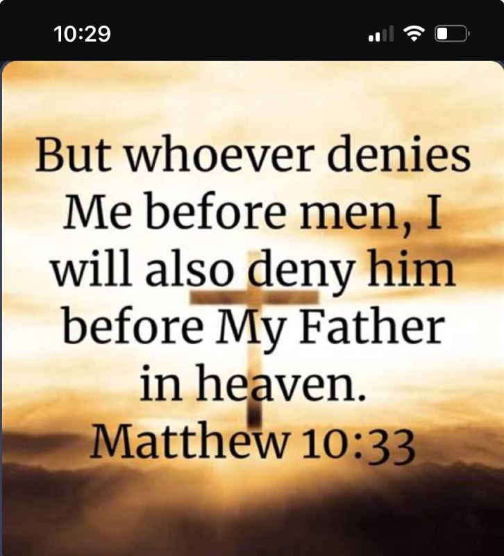 Mathew 10:33