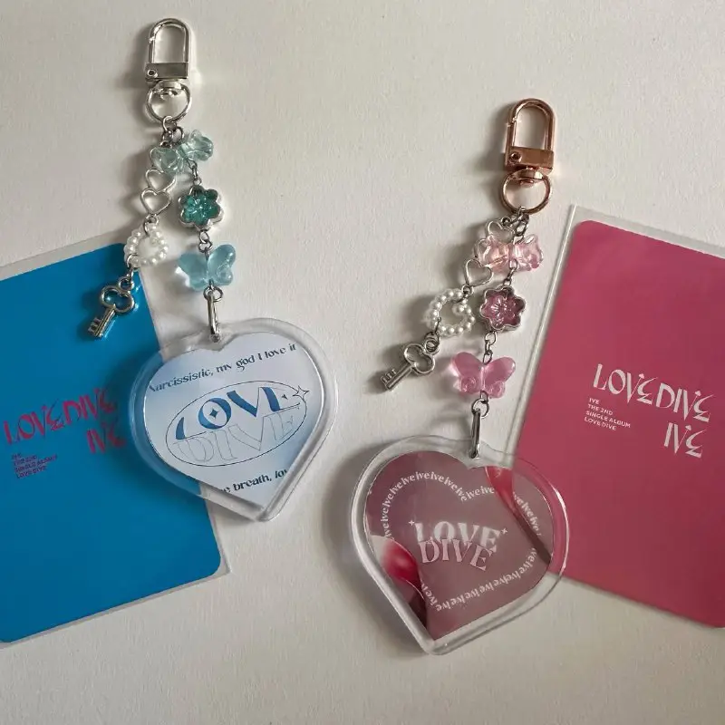 *love dive, ive inspired keychains* ***💘***[*#pochaavails*](?q=%23pochaavails) …