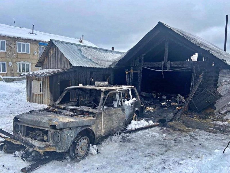 В Пинежском округе в результате пожара …