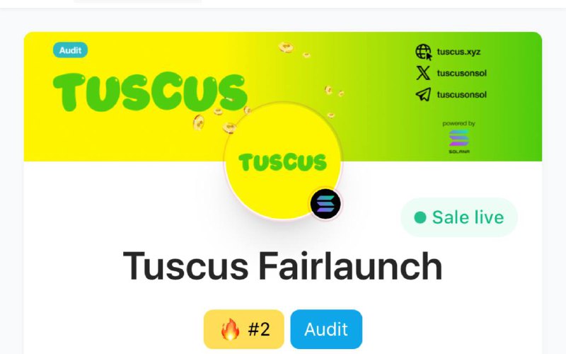 Tuscus Fairlaunch ***🕖***