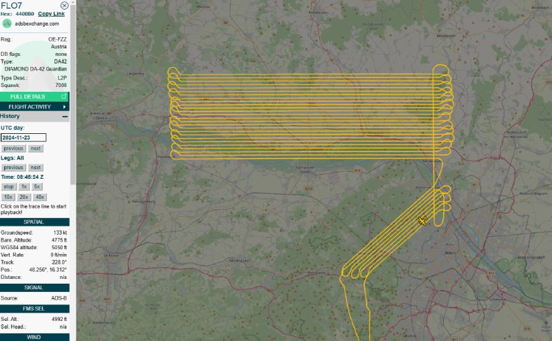 [#Österreich](?q=%23%C3%96sterreich): erneuter Parallelflug bei [#Wien](?q=%23Wien).