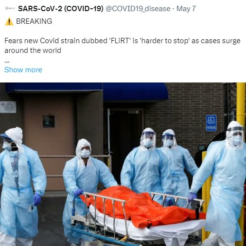 Fears new Covid strain dubbed 'FLiRT' …
