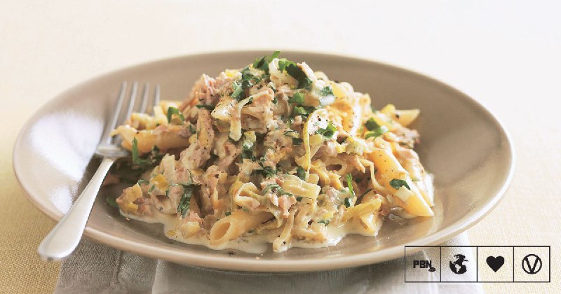 Creamy Tuna And Leek Pasta