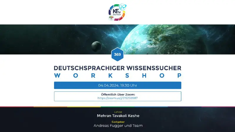 **Einladung zum 369. deutschsprachigen Wissenssucher-Workshop am …