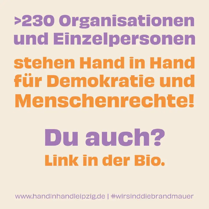 **Bereits über 230 Leipziger Organisationen und …