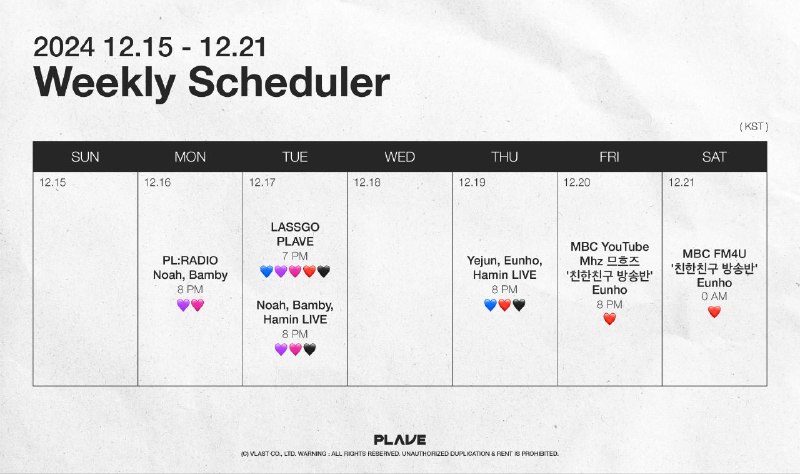 ***🗓️*** [#Schedule](?q=%23Schedule)