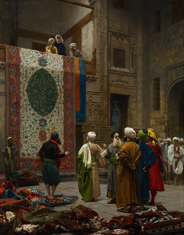 "The Carpet Merchant" by **Jean-Léon Gérôme**