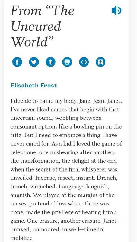 From "The Uncured World" - Elisabeth …