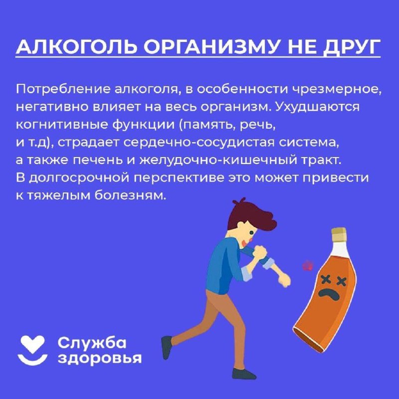 Алкоголь организму не друг