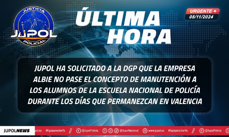 JUPOL ha solicitado a la [#dgp](?q=%23dgp) …