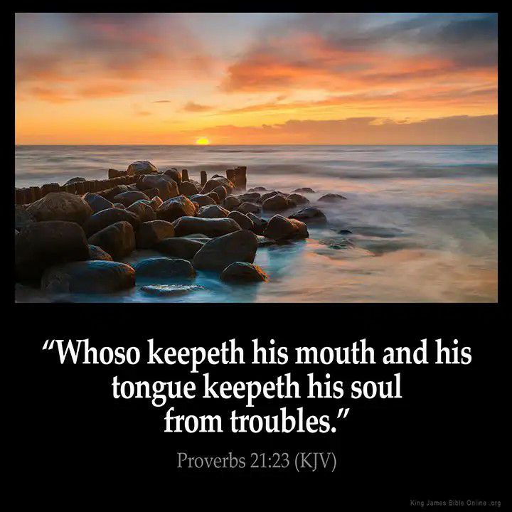 “Whoso keepeth his mouth and his …