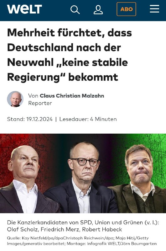 Jeweils nur eine Minderheit der Bürger …