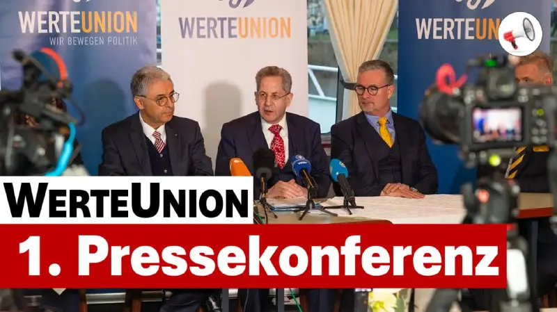 *****‼️***1. Pressekonferenz der neuen Partei WerteUnion**