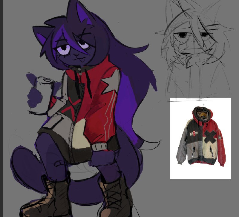 fursona wip idea! idunnnooo, i like …