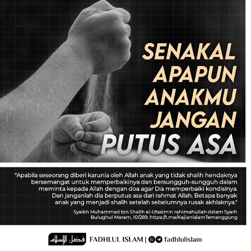 ***📝*** **SENAKAL APAPUN ANAKMU JANGAN PUTUS …