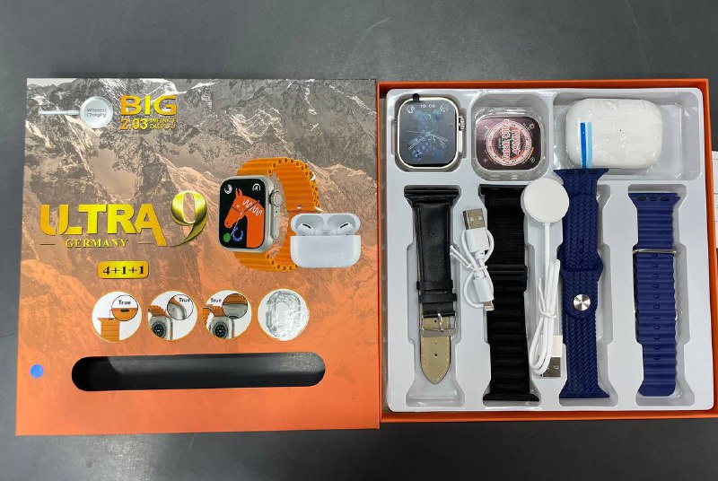 Ultra 9 smart watch 2ta remishokli …