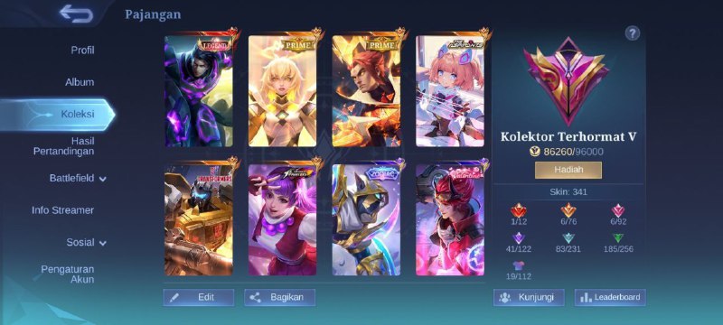 SALE ACC MOBILE LEGENDS