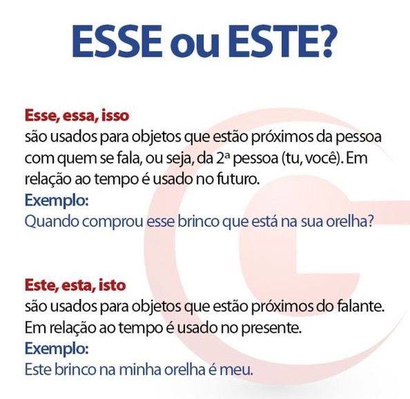 Esse ou Este?