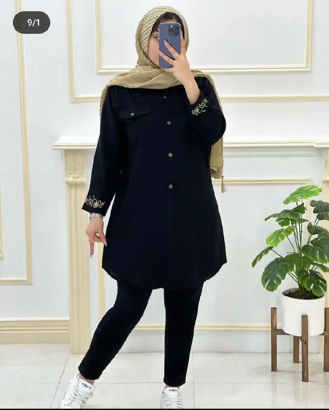 نام:مانتو زنانه گلدوزی