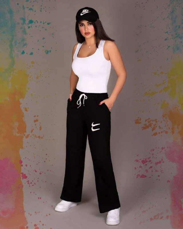 شلوار بگ گلدوزی NIKE
