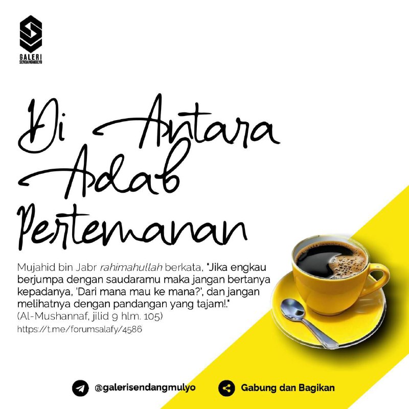 Di Antara Adab Pertemanan