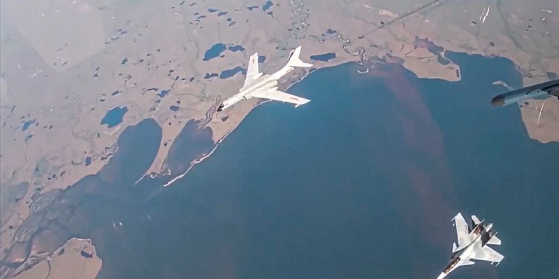 U.S. and Canadian fighter jets have intercepted Russian and Chinese strategic bombers off the coast of Alaska.
