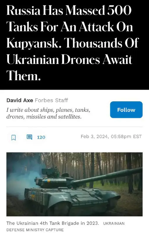 500 czołgów do ofensywy na Kupiańsk …