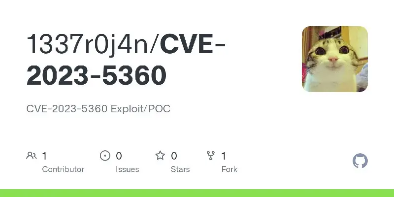 CVE-2023-5360 Exploit