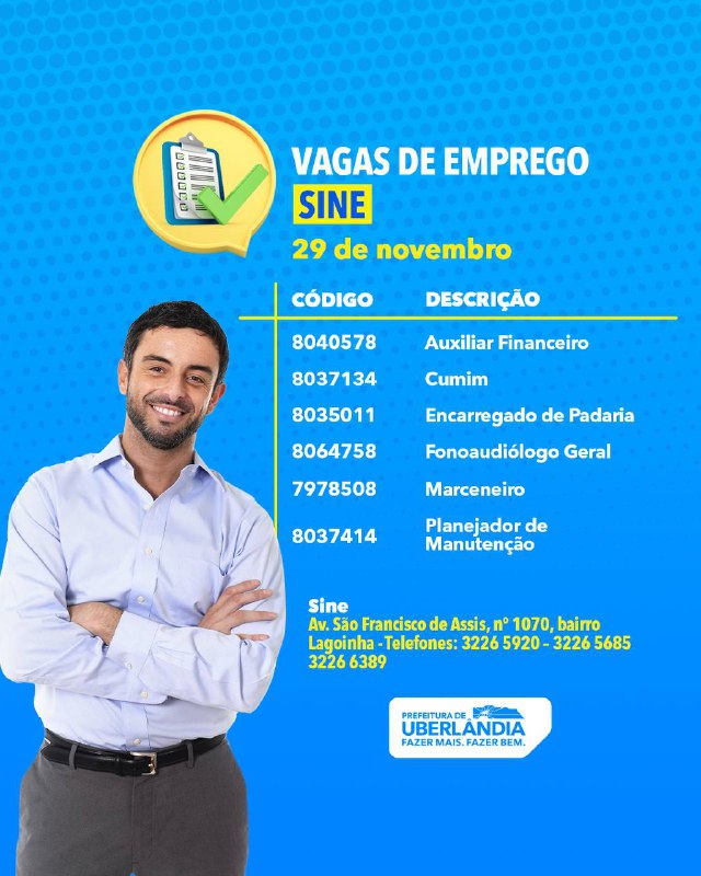 Encontre novas oportunidades no Sine! ***👩‍💼******👨‍🔧***