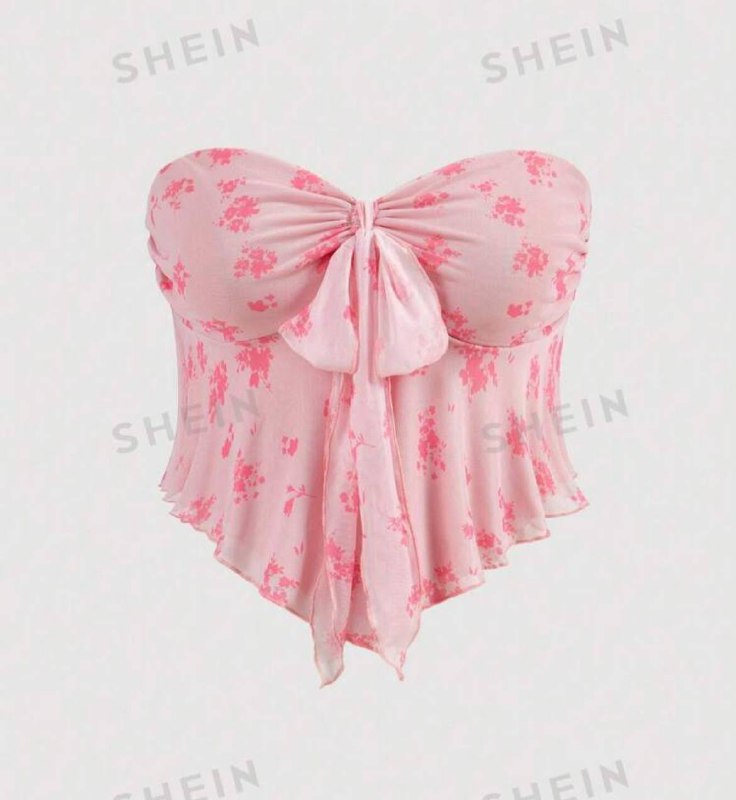 shein bow tie top