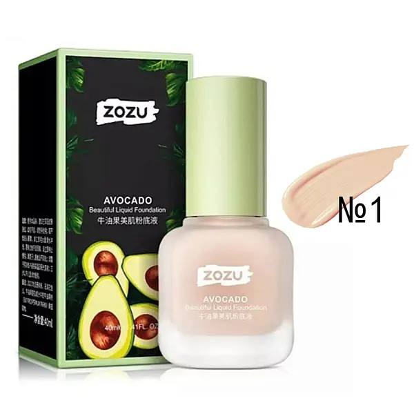 Тональний крем-консилер ZOZU Avocado №01 Ivory …