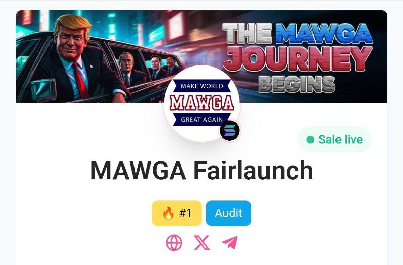 **$Mawga | Fairlaunch |** ***🔥***SOL **• …