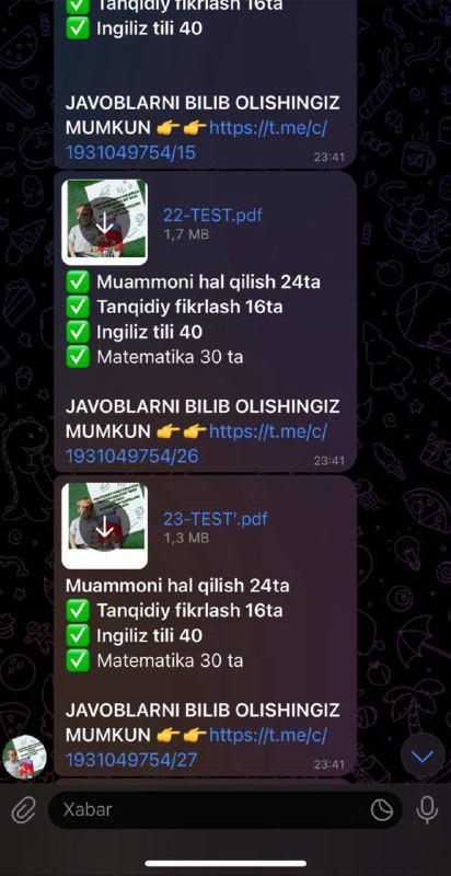 Andijon shahridagi Prezident maktabi uchun IMTIHON
