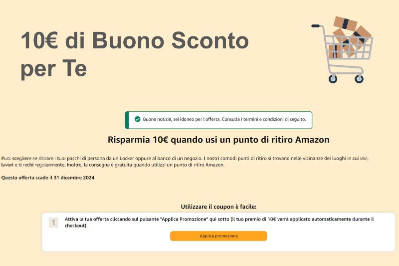 Ritorna l’offerta Amazon: ottieni un buono …