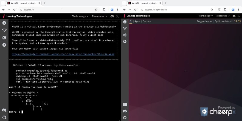 **WebVM | Виртуальная машина Linux в …