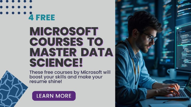 𝟰 𝗠𝘂𝘀𝘁-𝗗𝗼 𝗙𝗥𝗘𝗘 𝗖𝗼𝘂𝗿𝘀𝗲𝘀 𝗳𝗼𝗿 𝗗𝗮𝘁𝗮 …