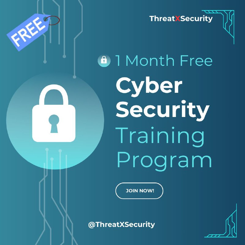 Free one month Cyber security course …