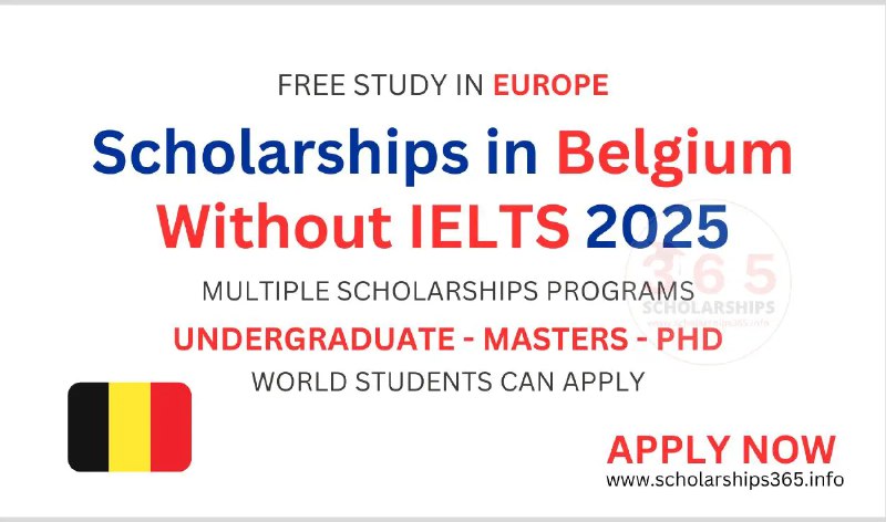 Scholarships in Belgium without IELTS 2025/2026 …